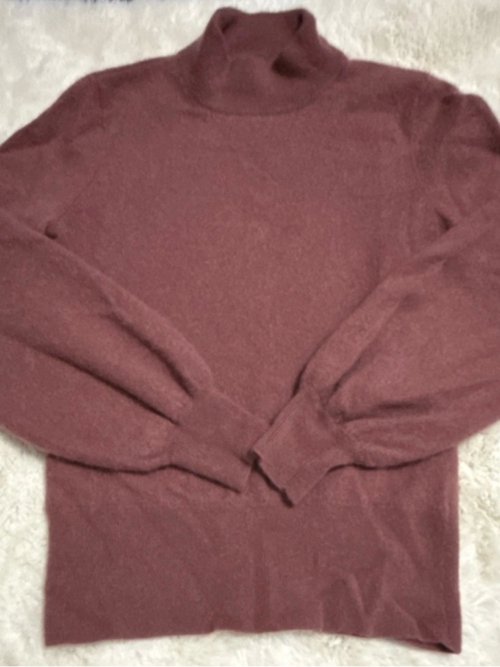 Women’s Maroon Turtleneck Sweater - Classic Knit